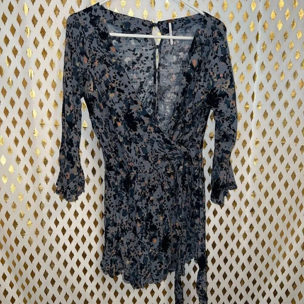 Free People All The Right Ruffles Romper size S
